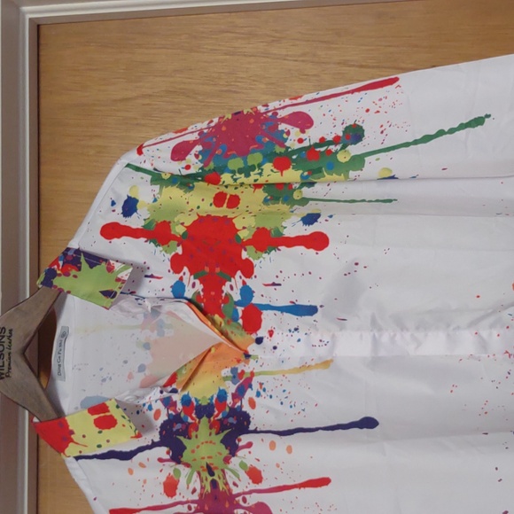 🤑 FINAL DROP! Paint Drip Button Up Shirt - Picture 4 of 10